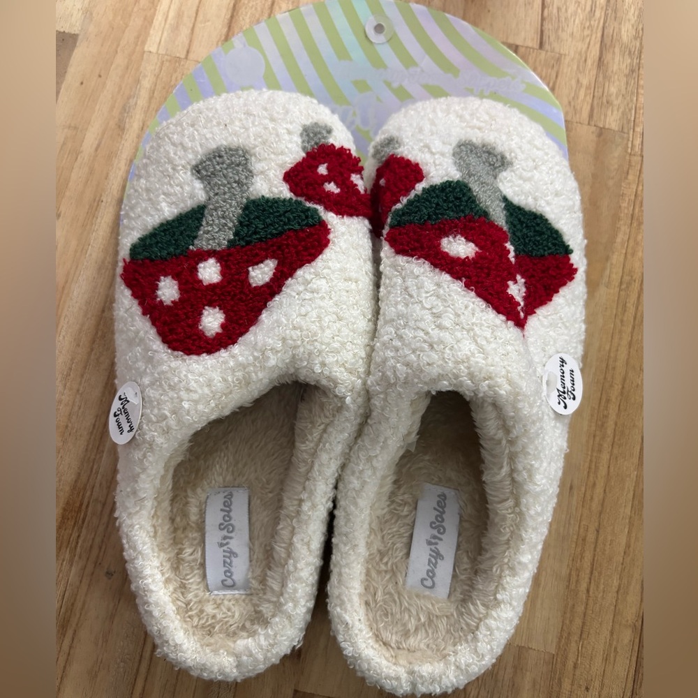 NWT Mushroom Slippers